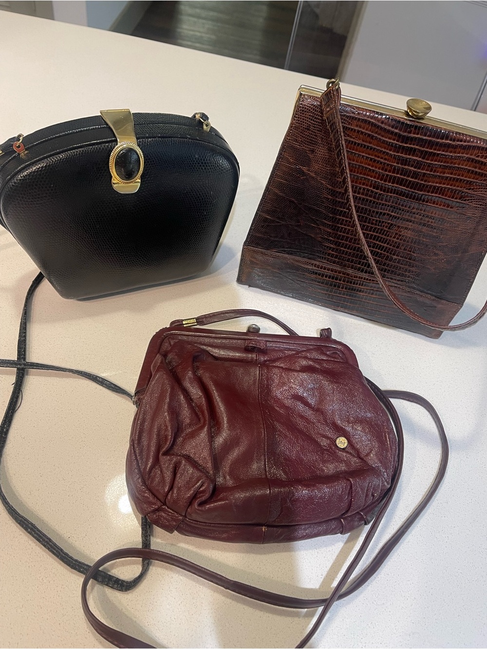 (3) Vintage crossbody bags
